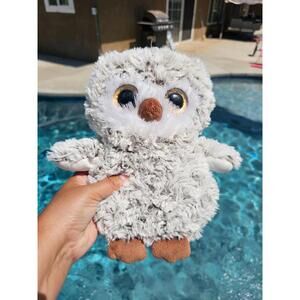 Goffa Owl Plush Stuffed Toy Big Glitter Eyes Multicolor 10" Soft & Cuddly Bird